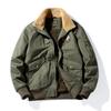 Winter New Flight Suit Cotton-padded Coat Men's Retro Tooling Fleece Jacket Lamb Wool Thickened Warm Cotton Clothes