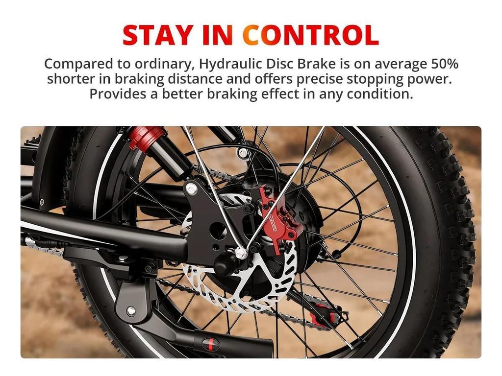 The new 2026 Aike 2000W electric motor with 48V 25AH battery, full suspension shock absorption, off-road electric bicycle.