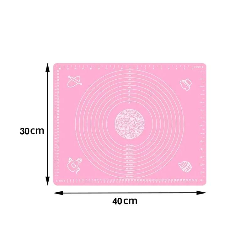 Baking Mat Non-Stick Silicone Kneading Dough Mat Pizza Cake Dough Maker Kitchen Rolling Dough Pads Baking Pastry Tools