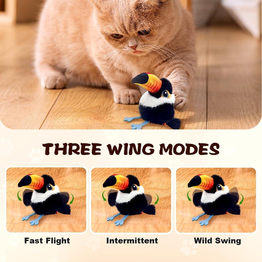 Induction Activation Interactive Chirping Bird Cat Toy Cat Self-entertainment