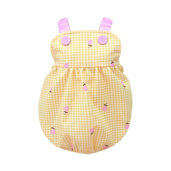 Платье для домашних животных Тип подтяжки Классический клетчатый модный принт Мягкая текстура На ощупь Платье Удобная одежда для щенков Платье принцессы Повседневная одежда