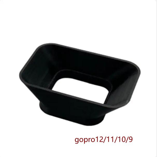 Черные аксессуары для GoPro Hero 12 11 10 9, защитная бленда, антибликовый солнцезащитный козырек Lente для Go Pro Hero 5 6 7 8, черная камера