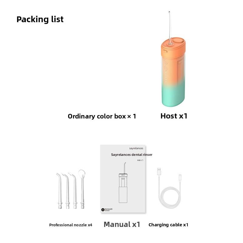 Dental Flusher Portable Water Floss Household Dental Cleaner Tartar Cleaning Electric Dental Cleaner