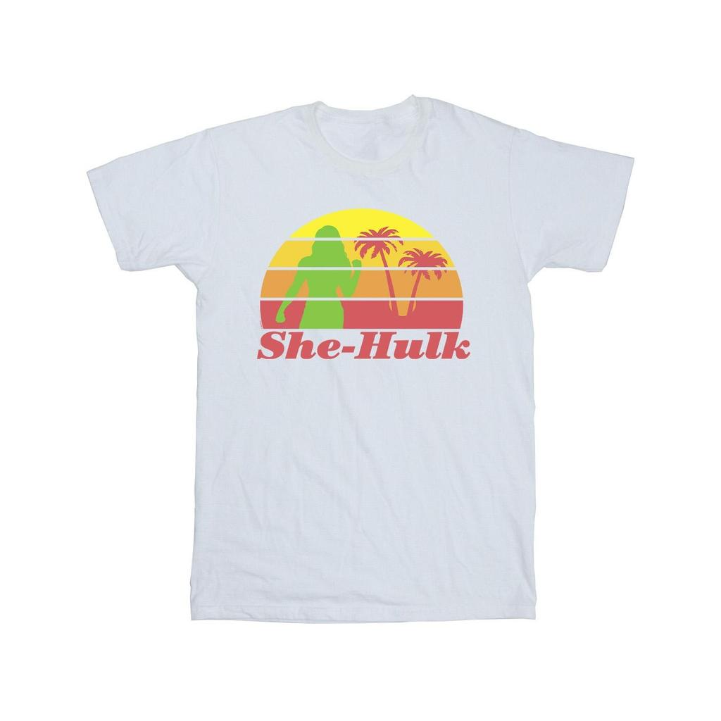 Marvel Mens She-Hulk: Attorney At Law Sunset Flex T-Shirt