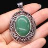Кулон из натурального камня в форме яйца, полудрагоценный кружевной кулон для изготовления ювелирных изделий, ожерелье, браслет, аксессуар