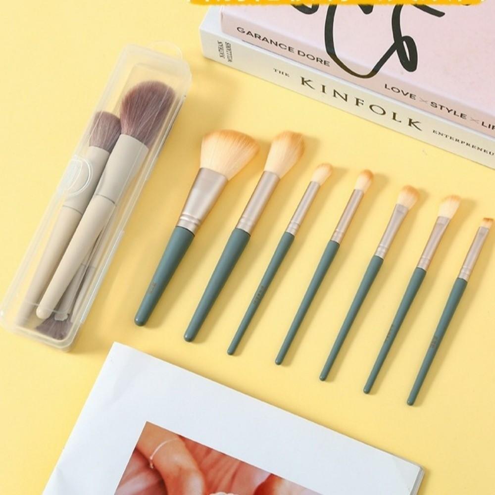 3 pcs Dustproof Lid Makeup Brush Organizer Reusable Clear Storage Case Cosmetics Storage Box Travel