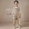 "Boys' Fashionable Spring 2025 Sweater Suit: Stylish Two-Piece for Big Kids"
