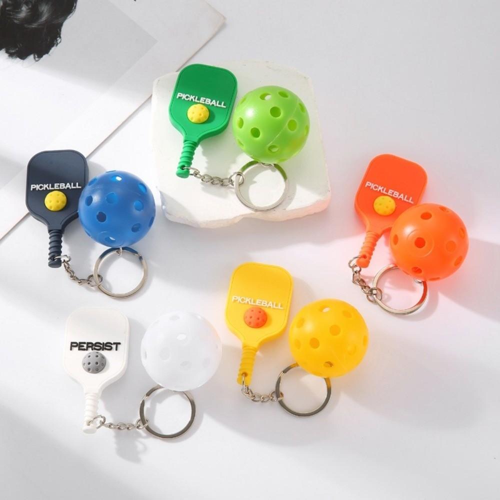 Detachable Fitness Series Pendant with Buckle Pickleball Key Holder Bag Charm