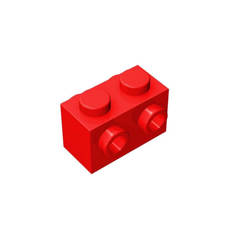 10 шт. 52107 1x2 с шипами с 2 сторон Блок Moc Совместимый с Кирпичом DIY Детская Игрушка Детали Сборки