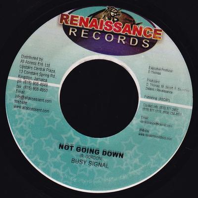 7-дюймовая пластинка BUSY SIGNAL / KRIS KELLI - Not Going Down / Luv Them Away НЕТ Renaissance Rec 2005 Ямайка Регги, Ска и Даб Б/У