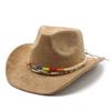 Minority Fengying Top Hat Suede Men'S And Women'S Couple Hat Western Cowboy Top Hat Performance Jazz Hat