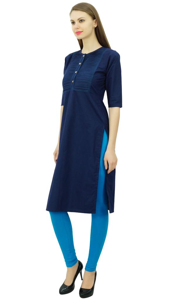 Phagun Cotton Designer Kurta Women Ethnic Top Tunic Indian Dress Straight