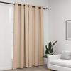 VidaXL Blackout Curtain Linen Look with Eyelets Beige 290x245 Cm