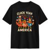 Streetwear Tshirt Summer America Cluck Yeah Chicken Funny Fourth Of July Chicken Hip Hop Tshirts Cotton Tee Shirt Y2k Tops