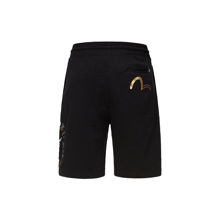 EVISU Casual Shorts Men's Black Moderate 2ESGNM1ST441XX