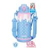 Thermos Water Bottle, Vacuum Insulated 2-Way Bottle, 0.8L/0.83L, Blue Pink, Direct Drinking, Includes Cup, For Children, Going to Kindergarten or Scho
