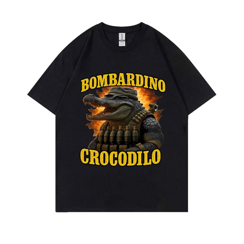 Italian Brainrot Funny Meme T-shirt Brr Brr Patapim Tralalero Tralala Bombardiro Crocodilo Tung Tung Tung Sahur Graphic T Shirts
