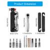 Compacts Folded Bike Tool Set 15 Functions Including Steel Ratchets Wrenches and Emergencies Tire Repair Accessories