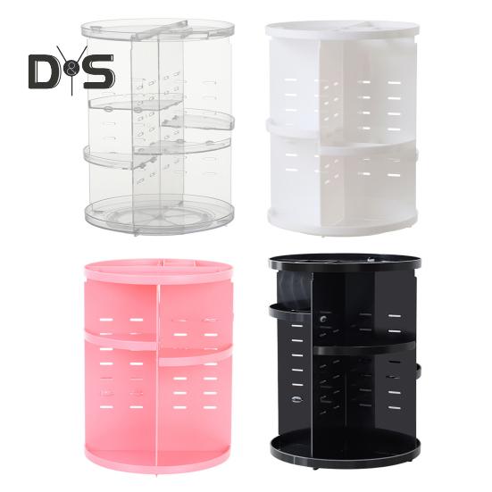 Органайзер для косметики, ящик для хранения, большая вместимость, многоцелевой, прозрачный, вращающийся на 360 градусов, органайзер для косметики, косметический дисплей