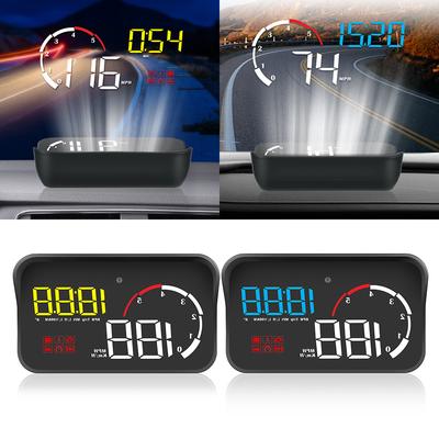 Автомобильный HUD-дисплей M10 A100 Проектор на лобовое стекло Универсальный OBD2 Предупреждение о превышении скорости Автомобильный стиль Интеллектуальная система сигнализации