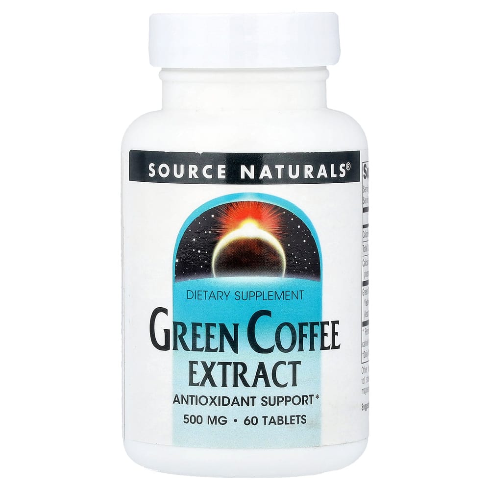 Source Naturals Green Coffee Extract 500 mg, 60 Tablets