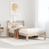 VidaXL Bed Frame with Headboard 75x190 Cm Solid Pine Wood, Bed, Bedroom Furniture, Wooden Bed, Single Bed, Frame 3306772