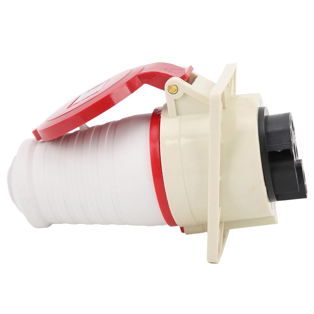 Industrial Plug Embedded Socket Set 5Pin 3Phase 380415V 32A 3P+N+E IP44 Insulated Shell 6h Mounted