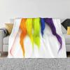 Радужная Пряжа Топ Качество Удобное Постельное Белье Диван Мягкое Одеяло Шерсть Красный Оранжевый Желтый Зеленый Синий Фиолетовый Прядение Деликатное