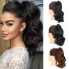 Synthetic Black Hair Ponytail Extension Claw for Women Wavy Wig 12 Inch Natural Pony Tail Hair