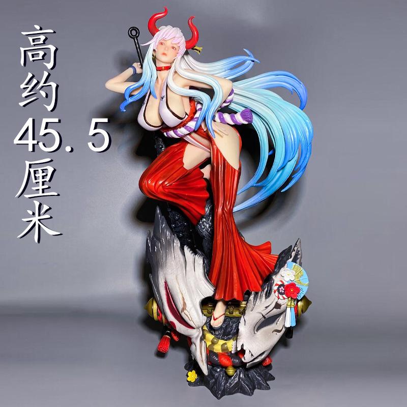 Серия One Piece, стоящая поза Ямато, аниме подарок, модель ручной работы для украшения, 45,5 см