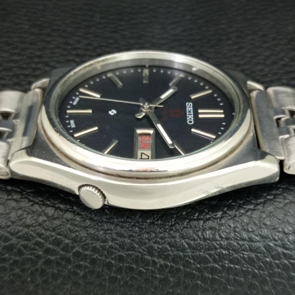 ОРИГИНАЛЬНЫЕ ВИНТАЖНЫЕ АВТОМАТИЧЕСКИЕ МУЖСКИЕ ЧАСЫ SEIKO EXPO 70 ЯПОНИЯ ЧЕРНЫЙ ЦИФЕРБЛАТ a708729-1