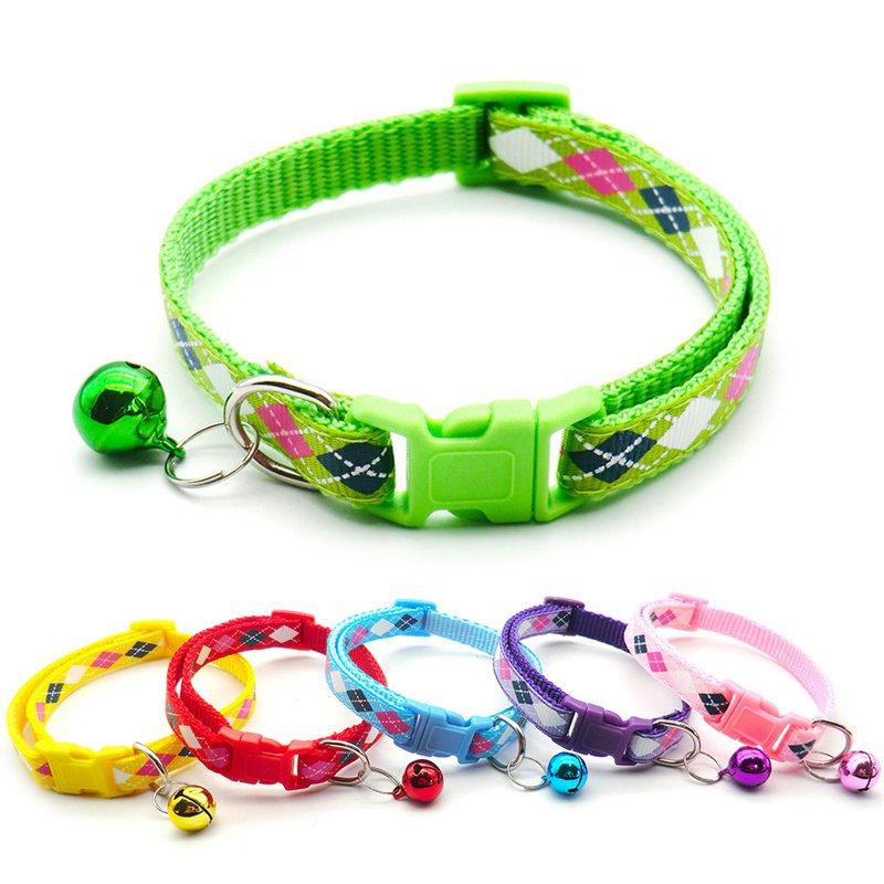 Собака кошки сердце милый колокольчик регулируемые ошейники модные домашние животные красочный узор аксессуары для домашних животных щенок DIY ошейник для собак