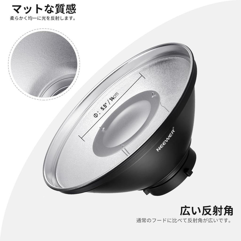 NEEWER Metal Beauty Dish Bowens Mount Reflector Set with White Diffuser and Honeycomb Grid for Strobe Flash Video Light Compatible with Godox AD600