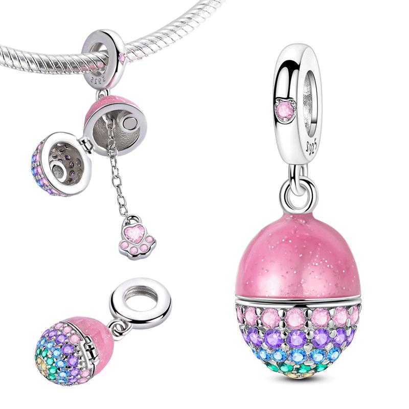 Матрёшка Медь Открывается и закрывается Шармы Подвеска Подходит для браслета Ювелирные изделия Женские Изготовление своими руками Подарок Аксессуар