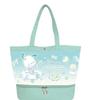 K Company Sanrio Characters Pochacco Vinyl Tote Bag with Pocket, CPV6-PC, H29.5 X W40 X D16.4cm