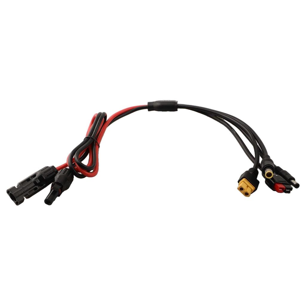 4-в-1 Солнечные Коннекторы-Адаптеры для Входов XT60 DC5521 и DC7909 Эффективный Зарядный Кабель для Солнечных Электростанций