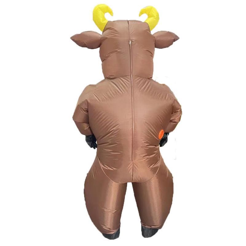 Brown Cow Inflatable Costume, Adult
