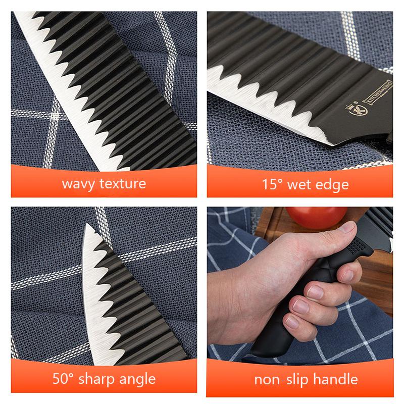 5 шт., набор кухонных ножей из нержавеющей стали, набор ножей шеф-повара, нож для нарезки мяса, нож для фруктов, овощечистка