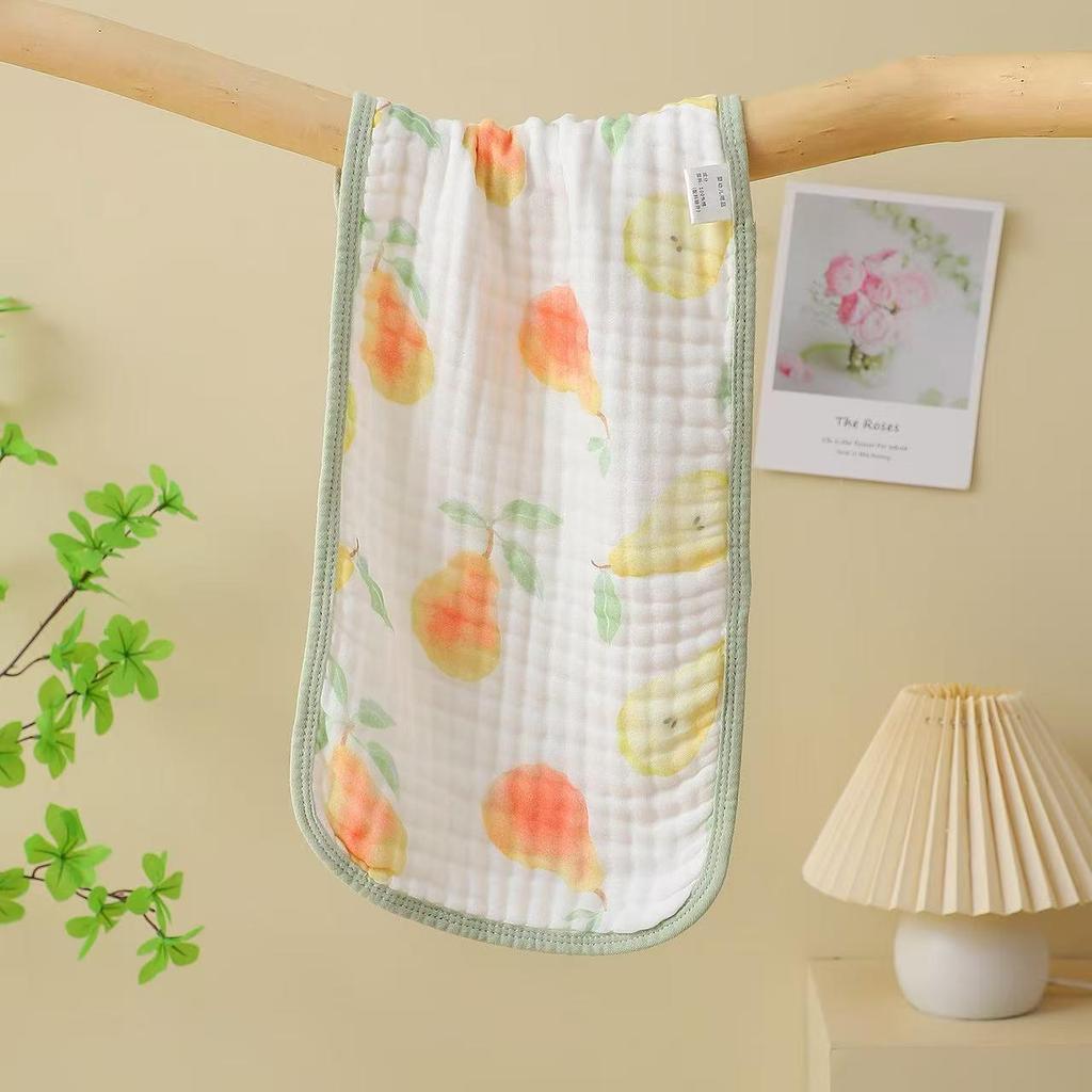 Мультяшное мягкое впитывающее 6-слойное детское марлевое банное полотенце - Детская махровая салфетка из чистого хлопка