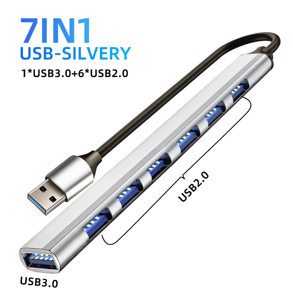 7IN1 USB HUB Type C 3 0 USB-A концентратор-разветвитель USB3.0/2.0 с USB-C 5 Гбит/с высокоскоростная передача данных для ПК ноутбука Macbook
