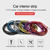 5M/10M Universal Car Styling Car Interior Decoration Strips Detachable Gap Auto Seal Dashboard Door Edge Moulding Trim Line Strip