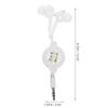 FRCOLOR Retractable Noise Player Retractable Wired Sound Retractable Adjustable Binaural 3-Pack Earphones, In-Ear Headphones, Cancelling, Compatible,