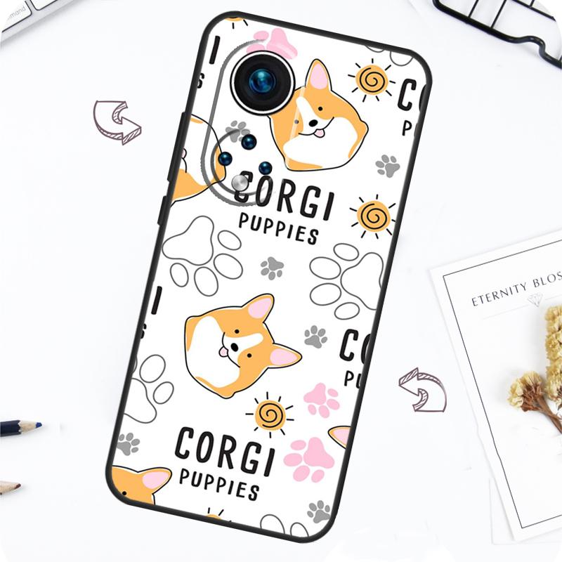 Мультяшный чехол для собаки Welsh Shiba Corgi для Honor Magic 7 5 6 Pro Honor 200 Pro X9b X9a X8b X8a X8 X9 X9c 50 70 90 Lite