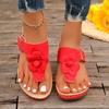 Fashion Flower Wedges Slippers Women Mid Heels Shoes Clip Toe Sandals 2024 Casual Walking Flip Flops New Summer Platform Female Slides