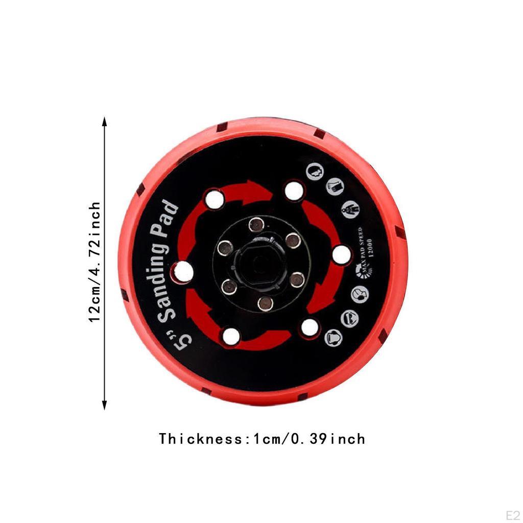 Аксессуары для опорной пластины шлифовальной машины Простые в использовании Удобные многоотверстия на липучке для