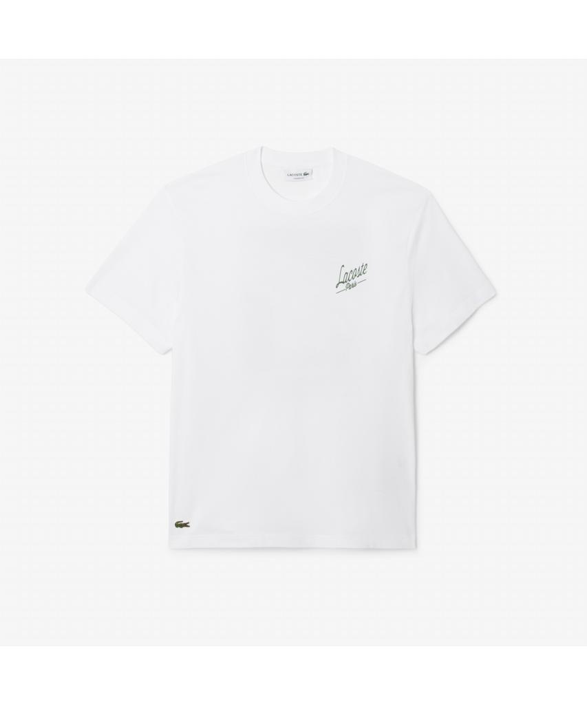 Мужская футболка LACOSTE с принтом на спине, классический крой, короткий рукав Th5948-55N 001
