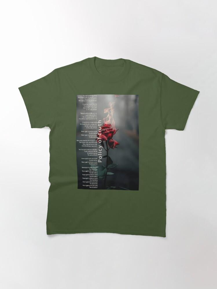 Policy of truth Depeche Mode album Violator Red rose Classic T-Shirt