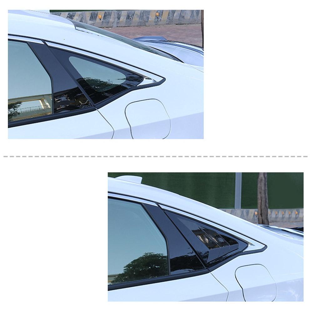 Glossy Black Side  Louver Shutter Cover Trim 2pcs For Honda Civic 2022