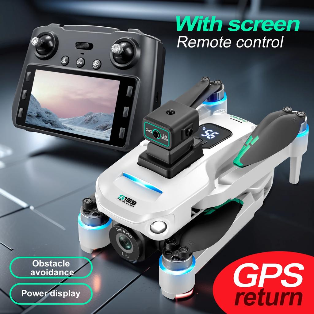 S159 RC Дрон с WIFI GPS HD-камерой, Предотвращение препятствий, Пульт дистанционного управления, Квадрокоптер, БПЛА, Игрушка для взрослых