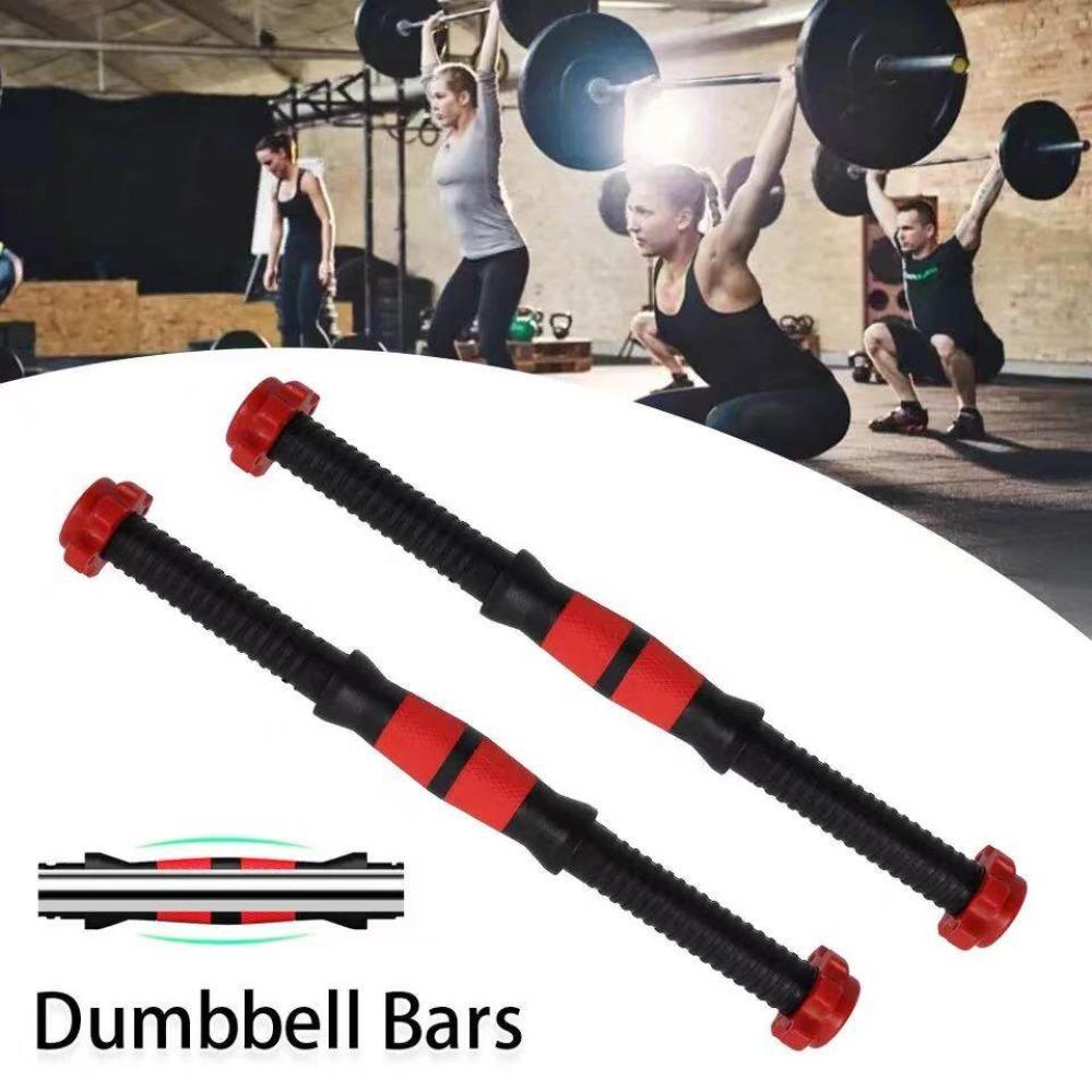 PVC Dumbbell Bar Fitness Equipment Threaded Dumbbell Handles New Threaded Barbell Bars